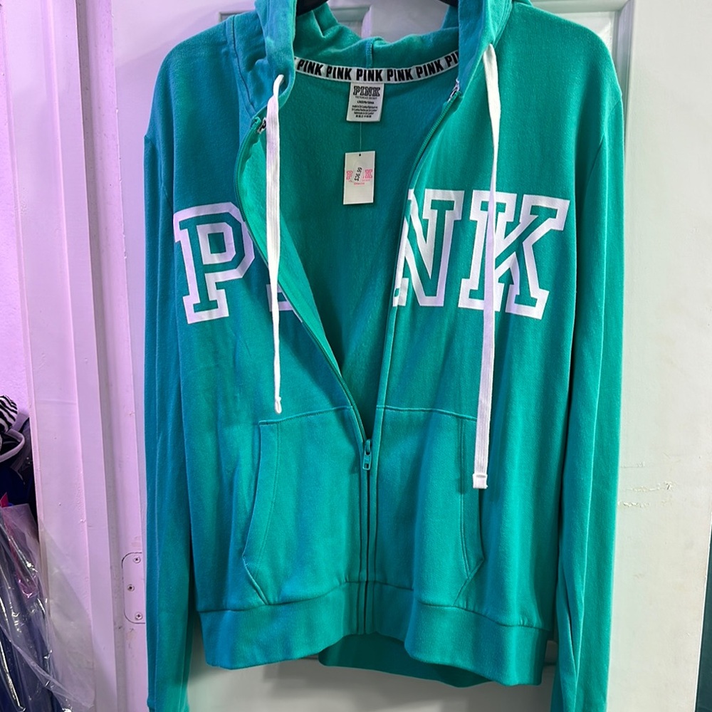 PINK Victoria's Secret Teal Utility Jacket
